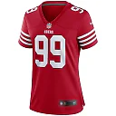 Zennovawear Women's San Francisco 49ers Javon Kinlaw Scarlet Player Jersey