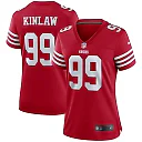 Zennovawear Women's San Francisco 49ers Javon Kinlaw Scarlet Player Jersey