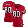 Zennovawear Women's San Francisco 49ers Jerry Rice Scarlet Alternate Game Jersey