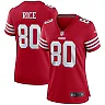 Zennovawear Women's San Francisco 49ers Jerry Rice Scarlet Retired Player Game Jersey