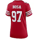 Zennovawear Women's San Francisco 49ers Nick Bosa Scarlet Player Jersey