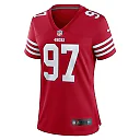 Zennovawear Women's San Francisco 49ers Nick Bosa Scarlet Team Game Player Jersey