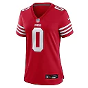 Zennovawear Women's San Francisco 49ers Renardo Green Scarlet Game Jersey