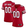 Zennovawear Women's San Francisco 49ers Scarlet Game Custom Jersey