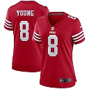 Zennovawear Women's San Francisco 49ers Steve Young Scarlet Retired Player Game Jersey