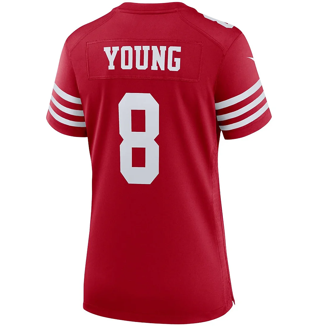 Zennovawear Women's San Francisco 49ers Steve Young Scarlet Retired Player Game Jersey