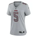 Zennovawear Women's San Francisco 49ers Trey Lance Gray Atmosphere Fashion Game Jersey