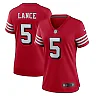 Zennovawear Women's San Francisco 49ers Trey Lance Scarlet Alternate Game Jersey