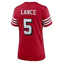 Zennovawear Women's San Francisco 49ers Trey Lance Scarlet Alternate Game Jersey