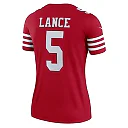 Zennovawear Women's San Francisco 49ers Trey Lance Scarlet Legend Player Performance Top