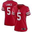Zennovawear Women's San Francisco 49ers Trey Lance Scarlet Player Jersey