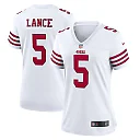 Zennovawear Women's San Francisco 49ers Trey Lance White Player Jersey