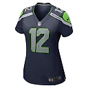 Zennovawear Women's Seattle Seahawks 12s Navy Player Jersey