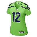 Zennovawear Women's Seattle Seahawks 12s Neon Green Game Jersey