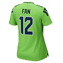 Zennovawear Women's Seattle Seahawks 12s Neon Green Game Jersey