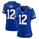Zennovawear Women's Seattle Seahawks 12s Royal Player Jersey
