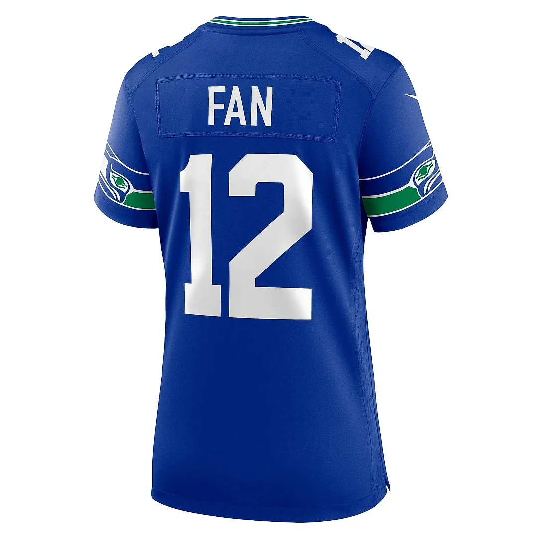 Zennovawear Women's Seattle Seahawks 12s Royal Player Jersey