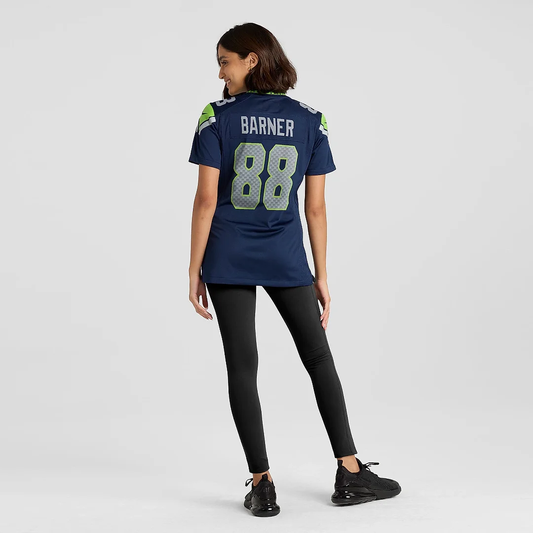 Zennovawear Women's Seattle Seahawks A.J. Barner Navy Team Game Jersey