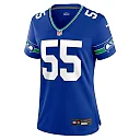 Zennovawear Women's Seattle Seahawks Brian Bosworth Royal Throwback Retired Player Game Jersey