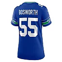 Zennovawear Women's Seattle Seahawks Brian Bosworth Royal Throwback Retired Player Game Jersey