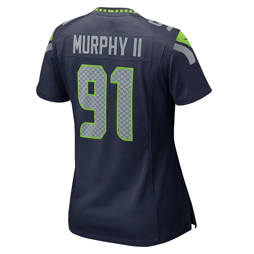 Zennovawear Women's Seattle Seahawks Byron Murphy II College Navy Game Jersey