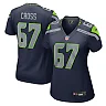 Zennovawear Women's Seattle Seahawks Charles Cross College Navy Team Game Jersey