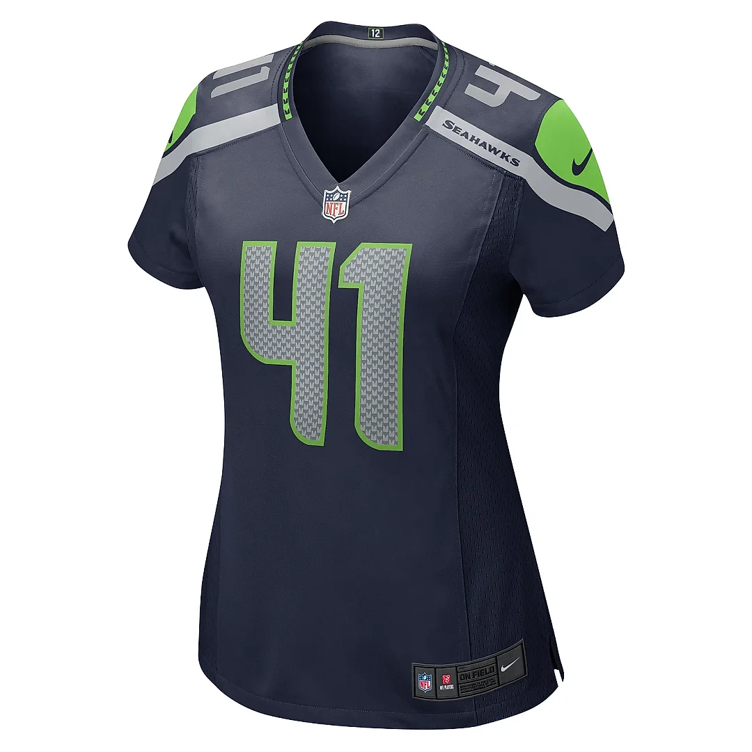 Zennovawear Women's Seattle Seahawks Chris Stoll College Navy Game Jersey