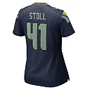 Zennovawear Women's Seattle Seahawks Chris Stoll College Navy Team Game Jersey