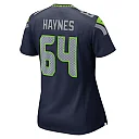 Zennovawear Women's Seattle Seahawks Christian Haynes College Navy Team Game Jersey