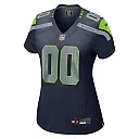 Zennovawear Women's Seattle Seahawks College Navy Custom Game Jersey
