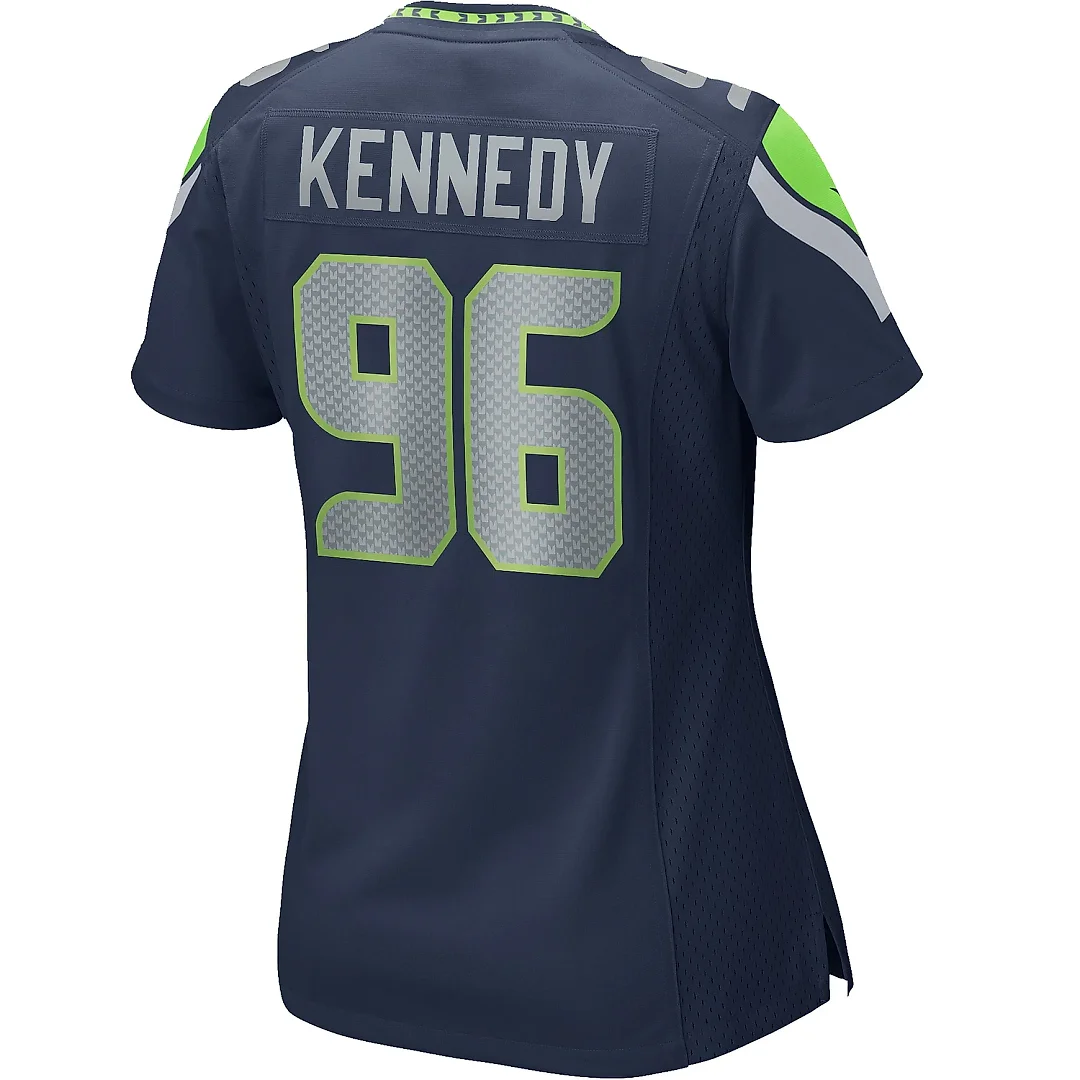 Zennovawear Women's Seattle Seahawks Cortez Kennedy College Navy Game Retired Player Jersey