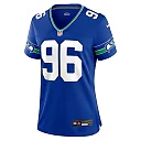 Zennovawear Women's Seattle Seahawks Cortez Kennedy Royal Throwback Player Game Jersey