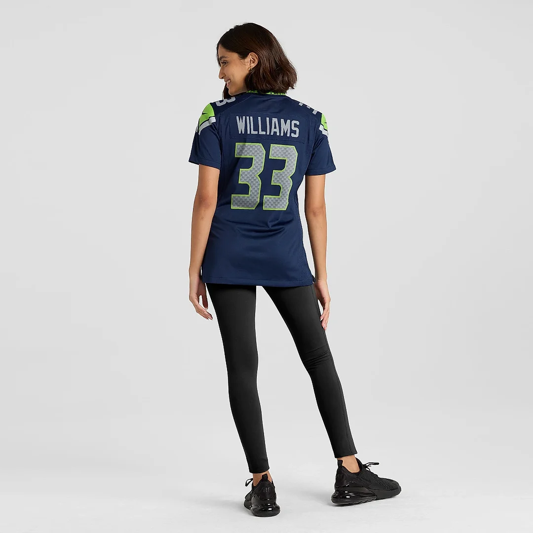 Zennovawear Women's Seattle Seahawks Dee Williams College Navy Team Game Jersey