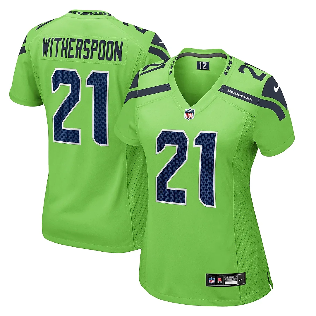 Zennovawear Women's Seattle Seahawks Devon Witherspoon Neon Green Game Jersey