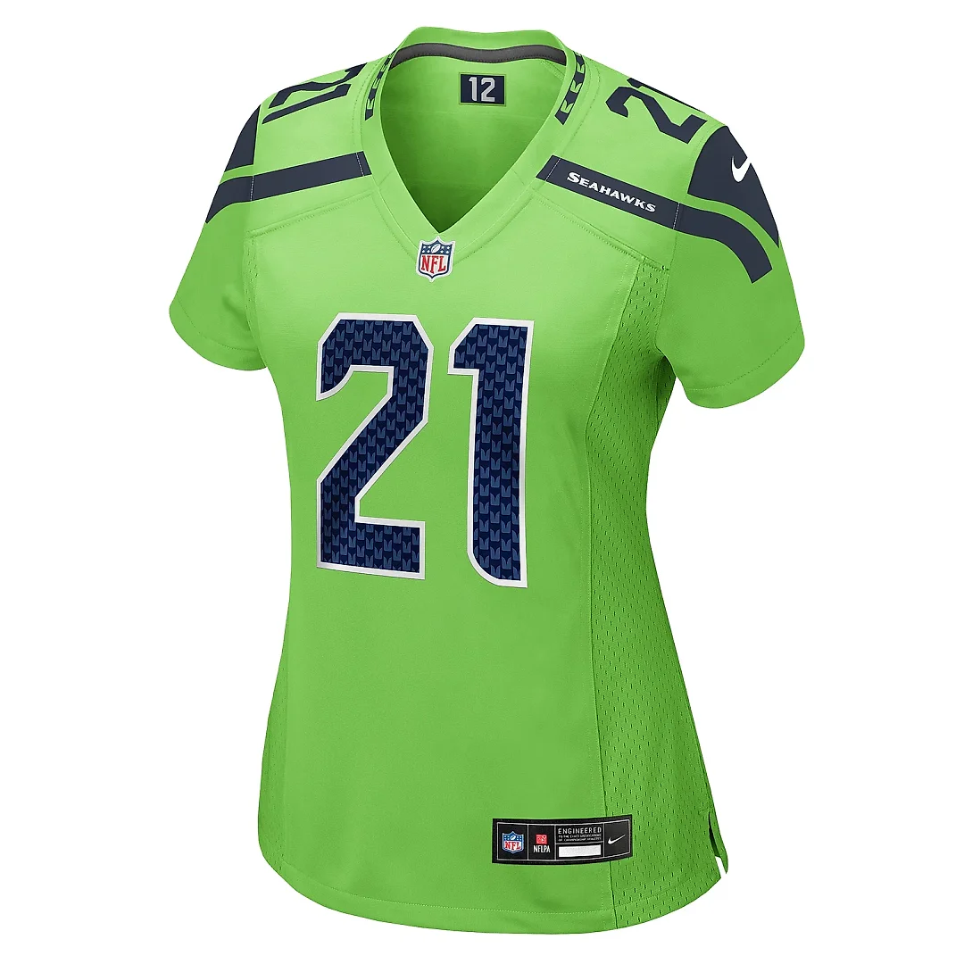 Zennovawear Women's Seattle Seahawks Devon Witherspoon Neon Green Game Jersey
