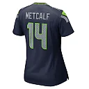 Zennovawear Women's Seattle Seahawks DK Metcalf College College Navy Team Game Jersey