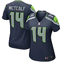 Zennovawear Women's Seattle Seahawks DK Metcalf College Navy Game Player Jersey