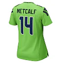Zennovawear Women's Seattle Seahawks DK Metcalf Neon Green Game Jersey