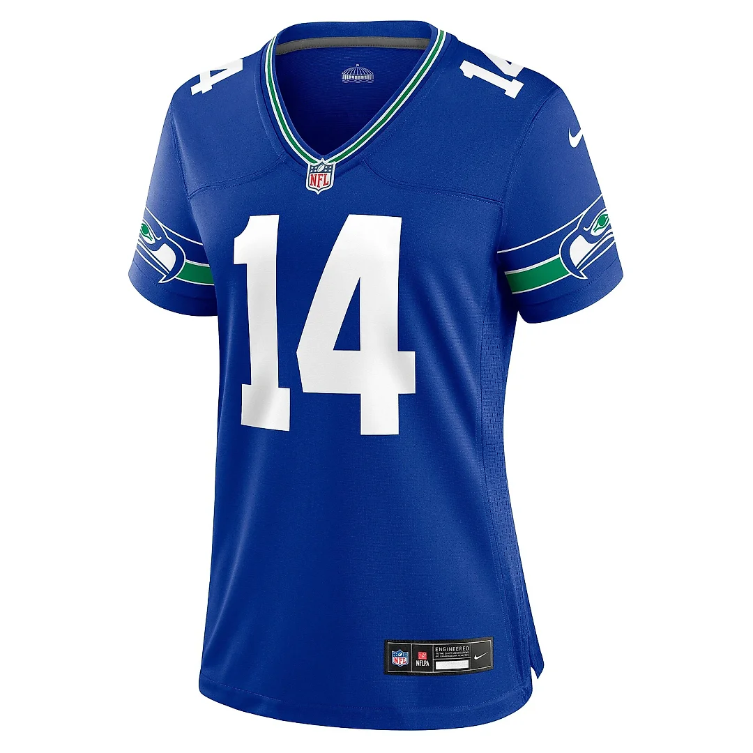 Zennovawear Women's Seattle Seahawks DK Metcalf Royal Player Jersey