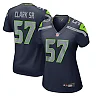 Zennovawear Women's Seattle Seahawks Frank Clark College Navy Game Jersey