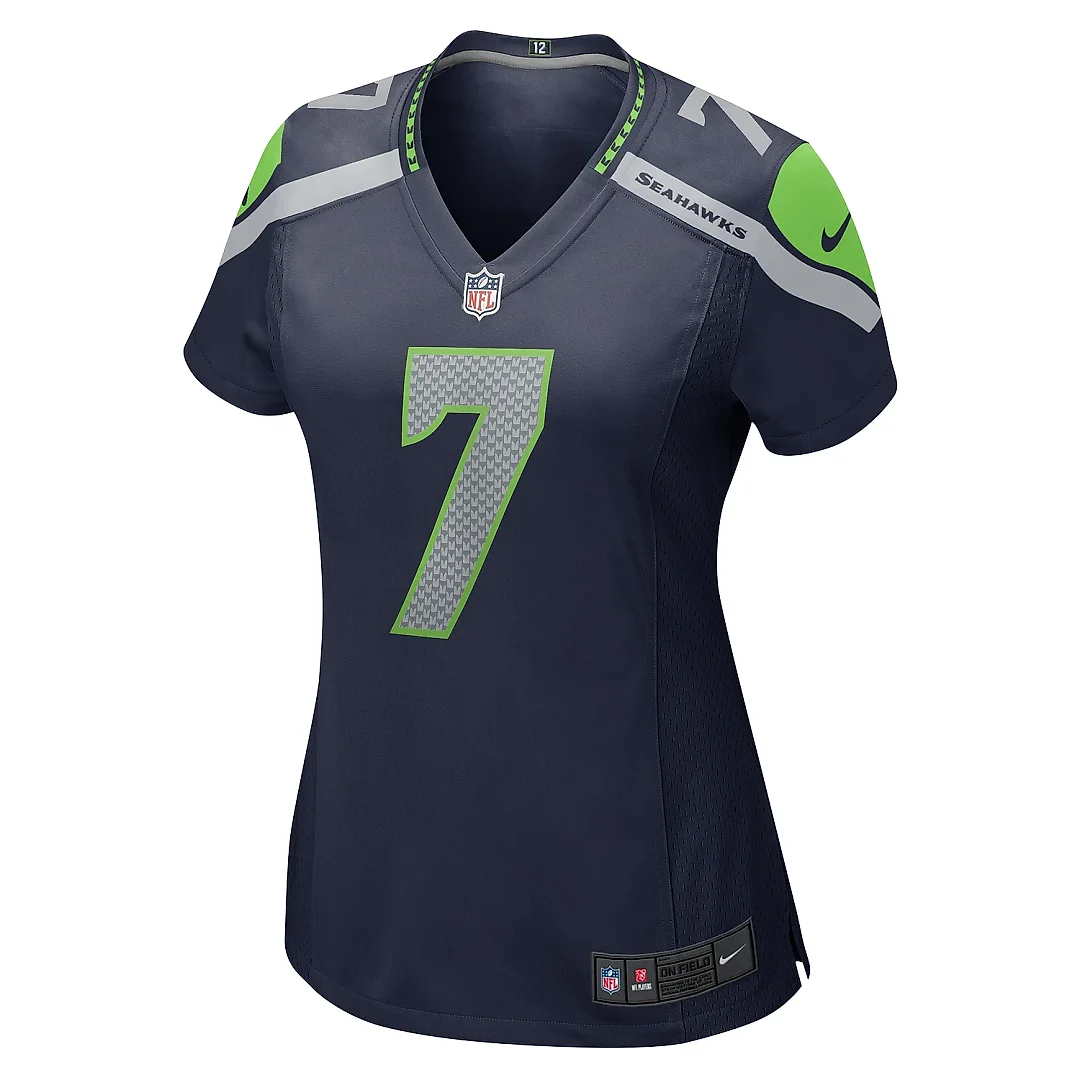 Zennovawear Women's Seattle Seahawks Geno Smith Navy Player Jersey