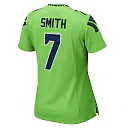 Zennovawear Women's Seattle Seahawks Geno Smith Neon Green Game Jersey