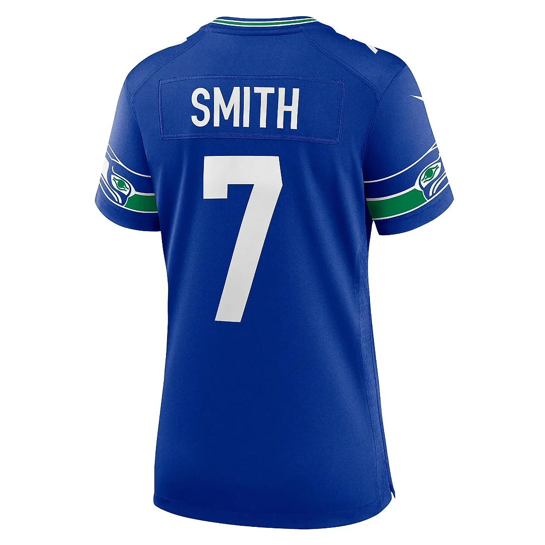 Zennovawear Women's Seattle Seahawks Geno Smith Royal Player Jersey
