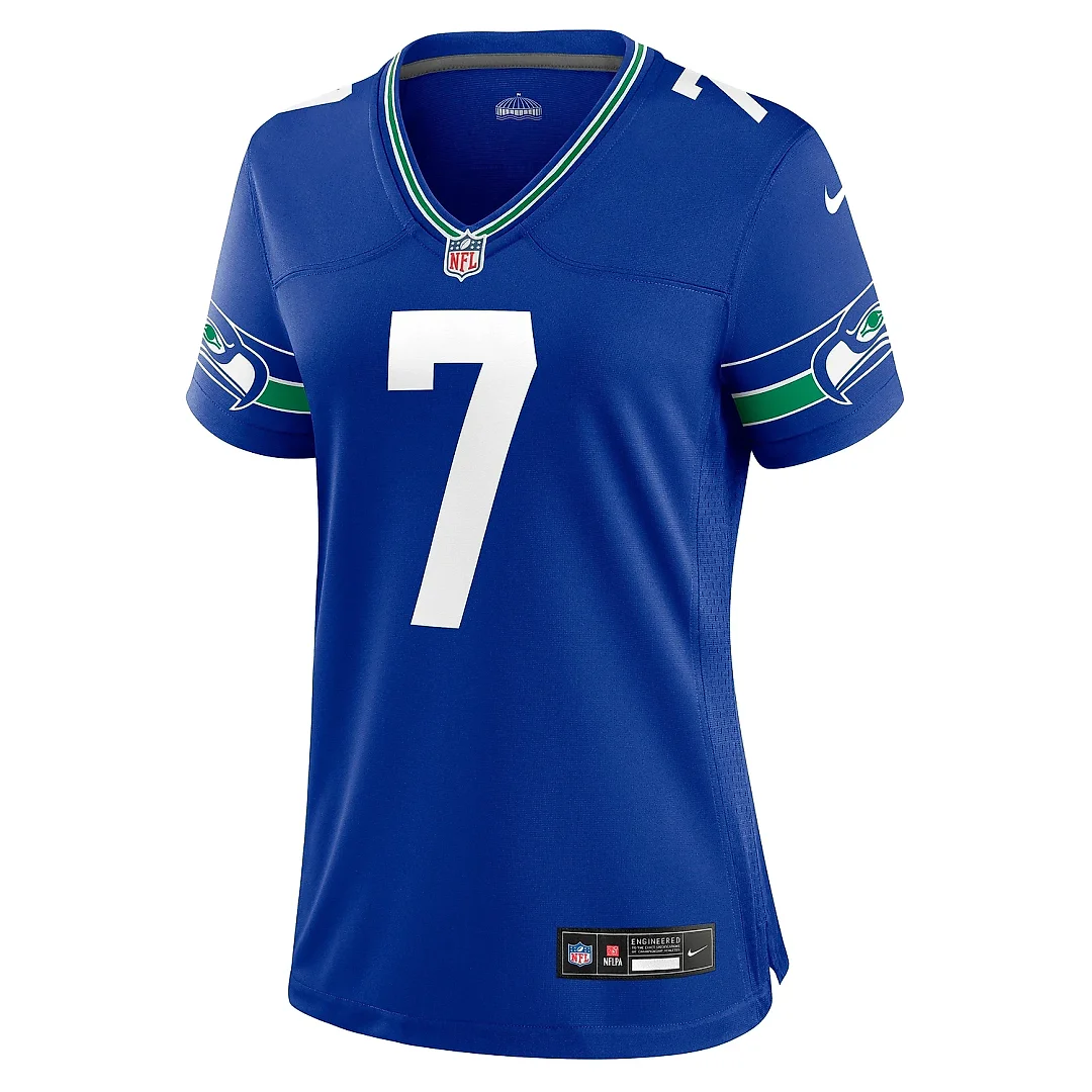 Zennovawear Women's Seattle Seahawks Geno Smith Royal Player Jersey