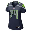 Zennovawear Women's Seattle Seahawks George Fant College Navy Team Game Jersey
