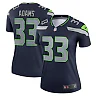 Zennovawear Women's Seattle Seahawks Jamal Adams Navy Legend Player Performance Top