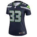 Zennovawear Women's Seattle Seahawks Jamal Adams Navy Legend Player Performance Top