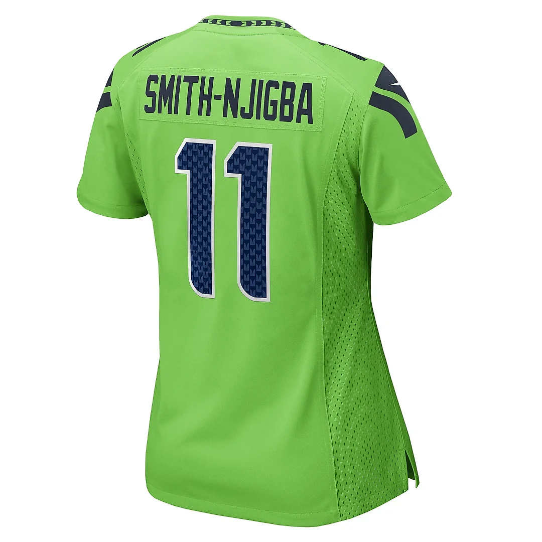 Zennovawear Women's Seattle Seahawks Jaxon Smith-Njigba Neon Green Game Jersey