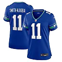 Zennovawear Women's Seattle Seahawks Jaxon Smith-Njigba Royal Throwback Player Game Jersey