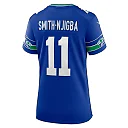 Zennovawear Women's Seattle Seahawks Jaxon Smith-Njigba Royal Throwback Player Game Jersey